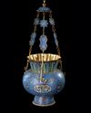A CHINESE CLOISONNÉ MOSQUE LAMP FOR THE ISLAMIC MARKET, LATE 19TH CENTURY