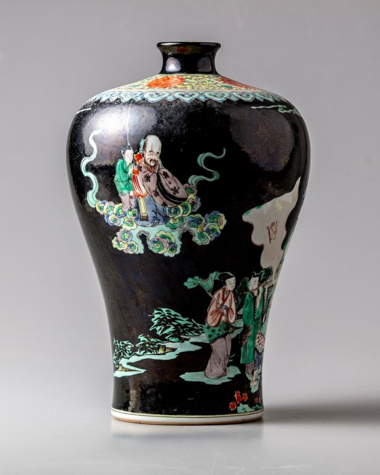 A CHINESE FAMILLE NOIR MEIPING, CHINA, 20TH CENTURY