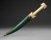 AN OTTOMAN BONE-HILTED DAGGER WITH SCABBARD, 18TH CENTURY
