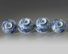 A PAIR OF CHINESE BLUE AND WHITE 'DRAGON' BOWLS AND COVERS,QING DYNASTY (1644-1911)