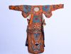 AN EMBROIDERED GROUND 'DRAGON' ROBE