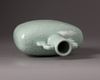A Chinese celadon-glazed 'dragons' moonflask