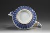 An ormolu-mounted blue and white ewer