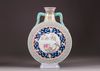 A famille rose moon-flask