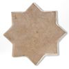 A STAR-SHAPED KASHAN TILE, PERSIA, 13TH-14TH CENTURY