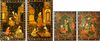 TWO PERSIAN BOOK COVERS AND ONE ALBUM COVER, 19TH CENTURY