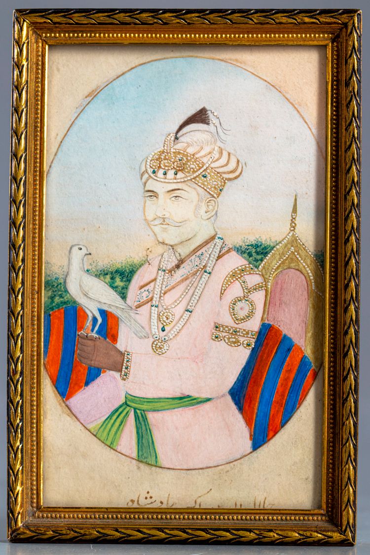 A MUGHAL MINIATURE OF A PRINCE, INDIA, 19TH-20TH CENTURY