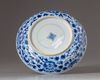 A Chinese blue and white dish