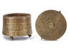 A BRONZE LIDDED DAWAT, 12TH-13TH CENTURY, CENTRAL ASIA