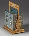 A CHINESE CLOISONNÉ ENAMEL THREE-TIERED LUNCH BOX, CHINA, 19TH-20TH CENTURY
