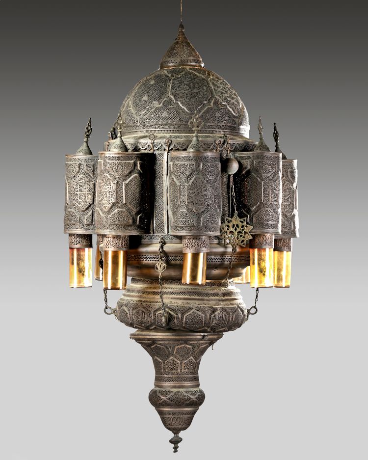 A Syrian copper chandelier