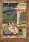 A MUGHAL EROTIC MINIATURE, INDIA