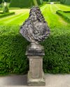 A COMPOSITION STONE FIGURE OF LOUIS XIV, 20TH CENTURY