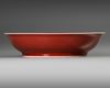 A CHINESE COPPER-RED-GLAZED DISH, 20TH CENTURY