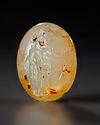 A ROMAN CHALCEDONY INTAGLIO OF STANDING HERCULES, CIRCA 2ND-3RD CENTURY A.D.