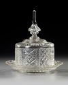 A FRENCH CRYSTAL SERVING DISH, EARLY 19TH CENTURY