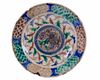 A PERSIAN KUBACHI POLYCHROME POTTERY DISH, NORTH-IRAN, EARLY 17TH CENTURY