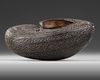 A QAJAR COCO-DE-MER BEGGAR'S BOWL (KASHKUL)