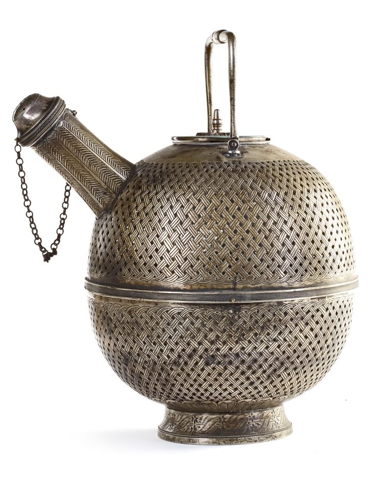 AN OTTOMAN GILT-COPPER OPENWORK COOLING VESSEL (KARLIK), 19TH CENTURY