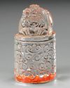 A CHINESE ROCK CRYSTAL OVAL SEAL, QING DYNASTY (1644-1911)