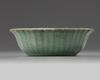 A Chinese celadon crackle-glazed bowl