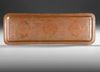 A PERSIAN ENGRAVED RED COPPER TRAY, 20TH CENTURY