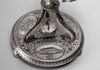 AN OTTOMAN SILVER, NIELLOED AND ENGRAVED GLOBE CLOCK BEARING THE TUGHRA OF SULTAN ABDULHAMID II TURKEY, 19TH CENTURY
