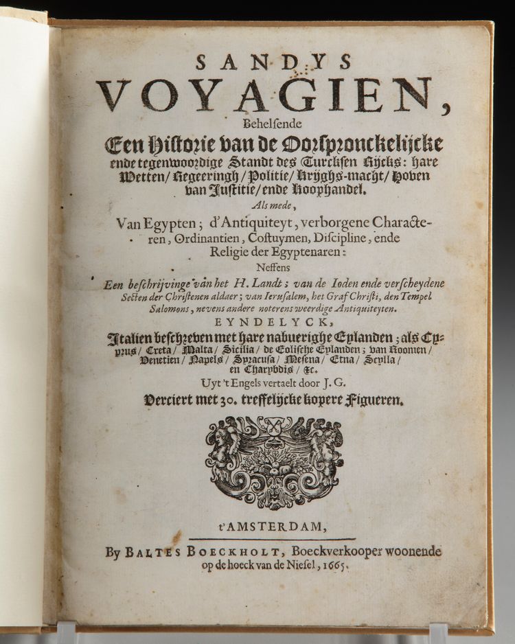 SANDYS VOYAGIEN,1665