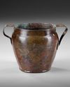 A ROMAN BRONZE CUP WITH TWO HANDLES, CIRCA 1ST/ 2ND CENTURY A.D.