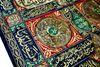 AN OTTOMAN METAL-THREAD CURTAIN OF THE HOLY KAABA DOOR (BURQA') WITH THE NAME OF ABDULHAMID II, DATED 1298AH/1880 AD