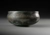 AN ENGRAVED BRASS BRONZE BOWL,14TH CENTURY