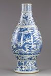 A CHINESE BLUE AND WHITE 'MYTHICAL'BEASTS' VASE, CHINA, MING DYNASTY  (1368-1644) OR LATER