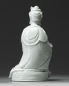 A Chinese white glazed Guanyin