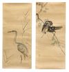 A PAIR OF JAPANESE BIRD PAINTINGS, 19TH CENTURY