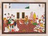 A SIKH PRINCE ENJOYING A NAUTCH, 19TH CENTURY