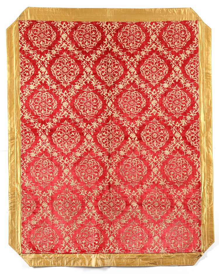AN OTTOMAN VELVET HANGING PANEL, 20TH CENTURY