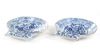 A PAIR OF CHINESE BLUE AND WHITE PORCELAIN SHELLS DISHES, 18TH CENTURY