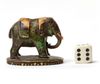 A MUGHAL IVORY 'ELEPHANT' CHESS PIECE, INDIA, 17TH-18TH CENTURY