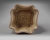 A CHINESE CRACKLE-GLAZED SQUARE-SECTION CUP, QING DYNASTY (1644-1911)