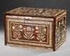 AN INDO-PORTUGUESE BONE INLAID BOX, PROBABLY GOA, INDIA, 16TH-17TH CENTURY