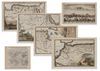 SIX HAND-COLOURED COPPER ENGRAVINGS, CIRCA 1735