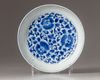 A Chinese blue and white dish