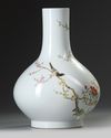 A CHINESE FAMILLE ROSE BOTTLE VASE