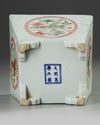 A CHINESE WUCAI INCENSE BURNER, QING DYNASTY (1644-1911)