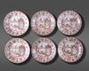 SIX CHINESE ‘MILK AND BLOOD’ PORCELAIN DISHES, KANGXI PERIOD