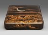 A JAPANESE SUZURIBAKO 硯箱 (WRITING BOX) WITH CRESCENT MOON, MEIJI PERIOD (1868-1912)