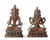 TWO NEPALESE BRONZE STATUES, 19TH CENTURY