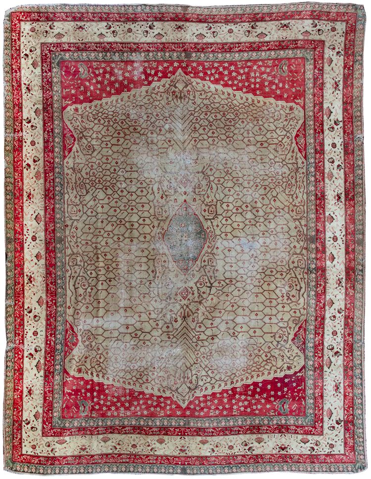 A MASSIVE AGRA CARPET, INDIA, LATE 19TH CENTURY