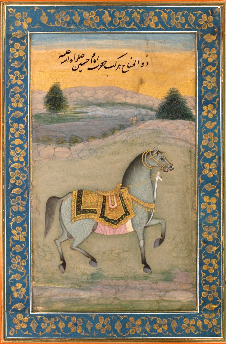 A MINIATURE OF A HORSE, PERSIA, 18TH CENTURY