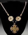 A FINELY CRAFTED SILVER-GILT PENDANT NECKLACE FROM THE OSTROGOTHIC PERIOD, 5TH-6TH CENTURY AD